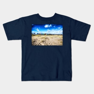 Sutton On Sea Beach Huts, lincolnshire, UK Kids T-Shirt